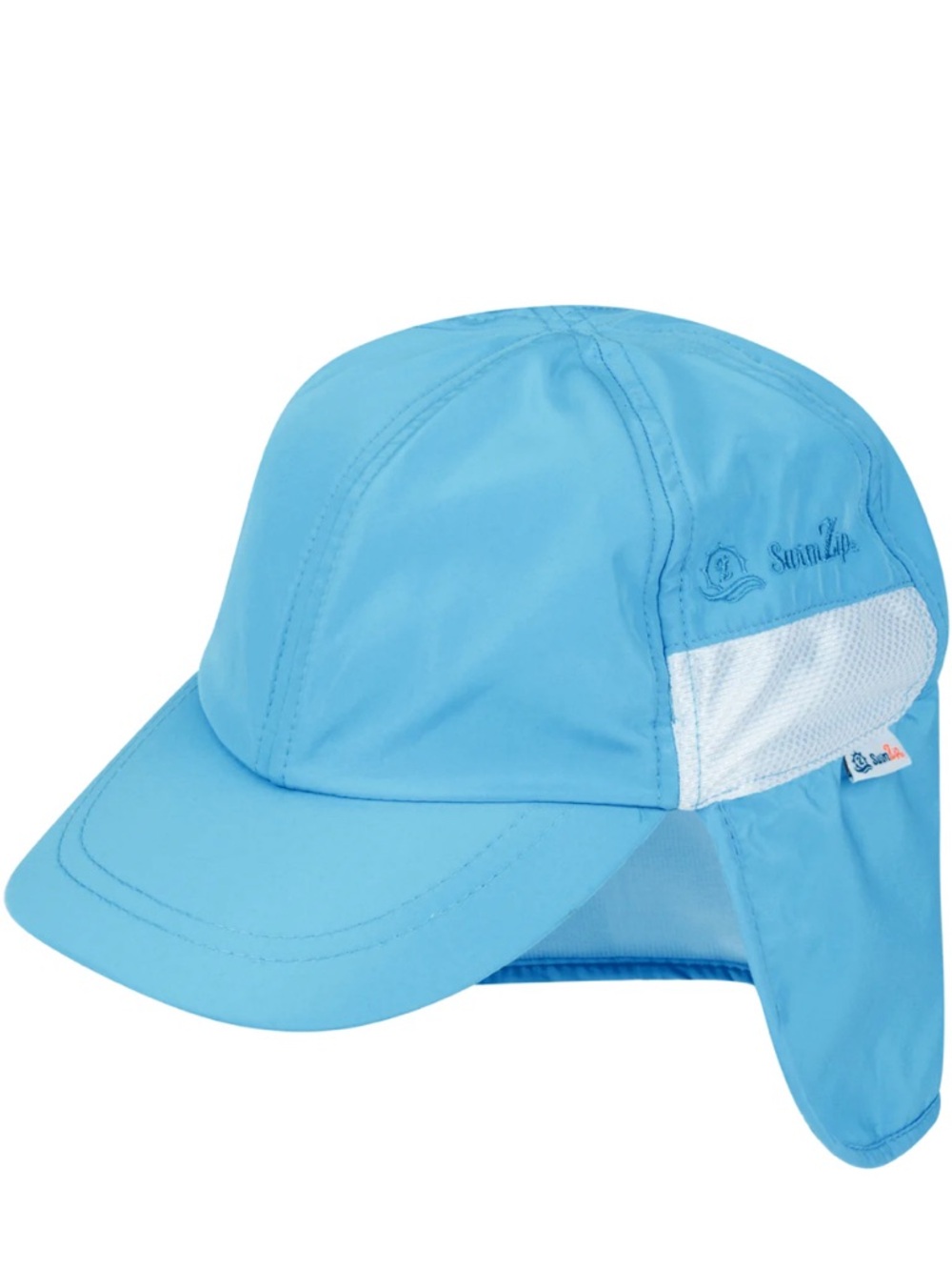 Swim Zip - Kids Flap Hat - Aqua - 2-8 Y